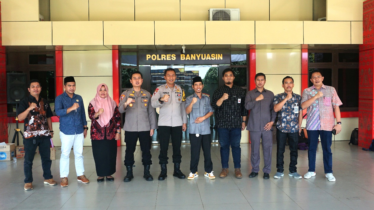 Audiensi dengan Kapolres Banyuasin, Guna Perkuat Sinergitas