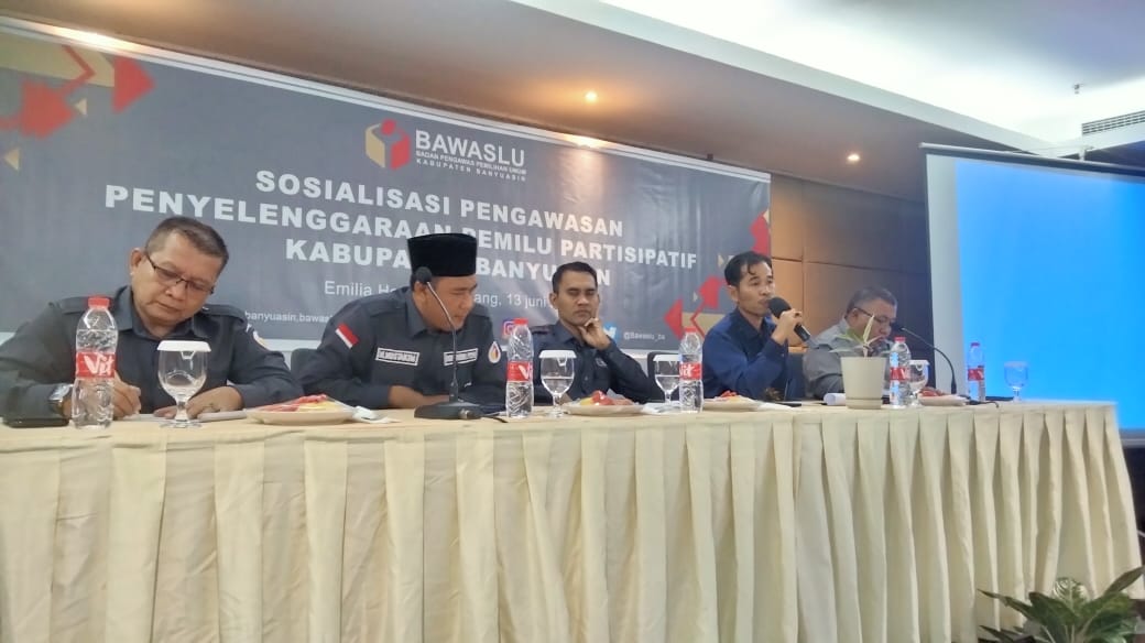 BAWASLU BANYUASIN GELAR SOSIALISASI PENGAWASAN PARTISIPATIF