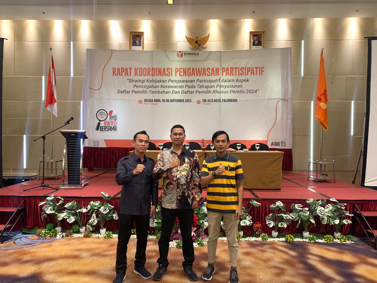 Kordiv P2H Bawaslu Kabupaten Banyuasin Hadiri Rakor  Pengawasan Partisipatif 