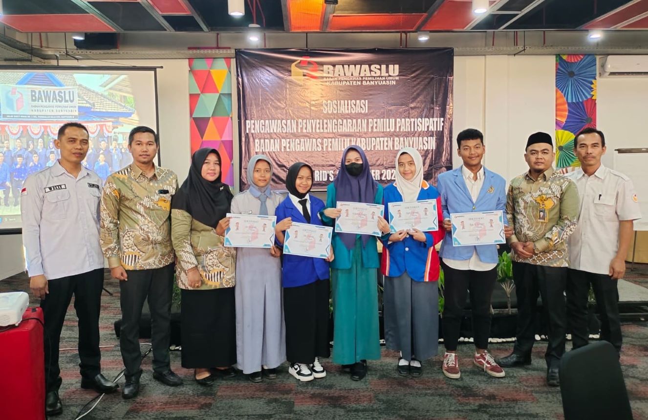 Gelar Sosialisasi Bawaslu Banyuasin Sasar Pemilih Pemula Pada Pemilu Tahun 2024