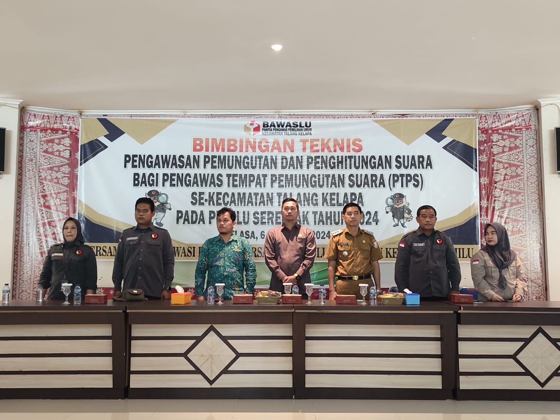 Muslim Hadiri Bimtek PTPS Kecamatan Talang Kelapa