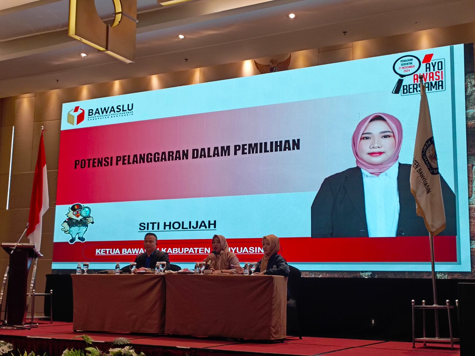 Siti Holijah Paparkan Potensi Pelanggaran Dalam Pemilihan 2024 di Kegiatan Rakor KPU