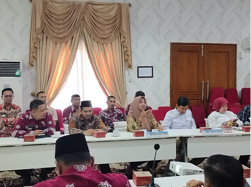 Siti Holijah Paparkan Persiapan Pengawasan Bawaslu Banyuasin pada Koordinasi Persiapan Pemilihan 2024