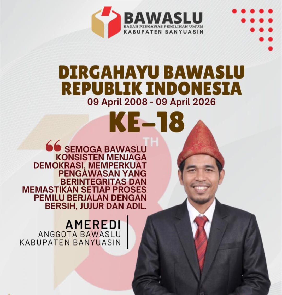 HUT Bawaslu ke 18