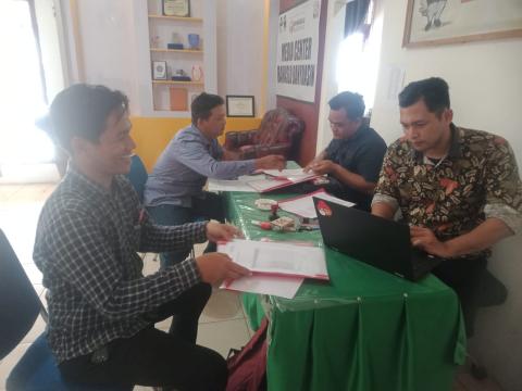 Penerimaan Berkas Peserta Existing Anggota Panwaslu Kecamatan Bawaslu Kabupaten Banyuasin