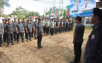 Bawaslu Kabupaten Banyuasin Melaksanakan Apel Patroli Pengawasan Anti Politik Uang Pada Masa Tenang