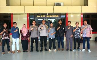 Audiensi dengan Kapolres Banyuasin, Guna Perkuat Sinergitas