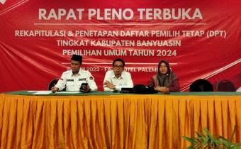 BAWASLU RAKOR REKAPITULASI & PENETAPAN DPT BERSAMA KPU KABUPATEN BANYUASIN