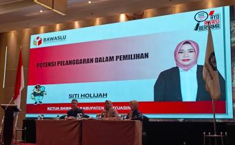 Siti Holijah Paparkan Potensi Pelanggaran Dalam Pemilihan 2024 di Kegiatan Rakor KPU