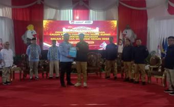 Bawaslu Banyuasin Awasi Melekat Hari Pertama Pendaftaran Pencalonan Bupati dan Wakil Bupati