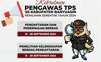Jelang Pemilihan 2024, Bawaslu Banyuasin Buka Rekrutmen 1.389 Pengawas TPS