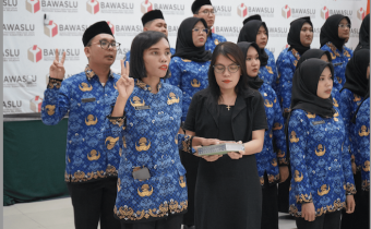 3 ASN Bawaslu Kabupaten Banyuasin Resmi Dilantik, Amunisi Baru Perkuat Pengawasan Pemilu
