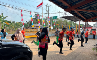 Bangun Kebugaran Lewar Senam, Pegawai Bawaslu Banyuasin Konsisten Gelar Senam Kamis Pagi
